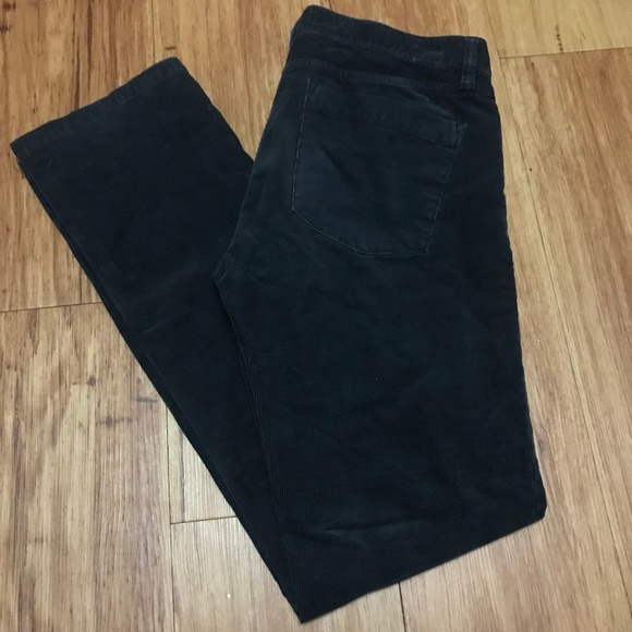J. Crew Pants - J. Crew Dark Grey Corduroy Matchstick Pants